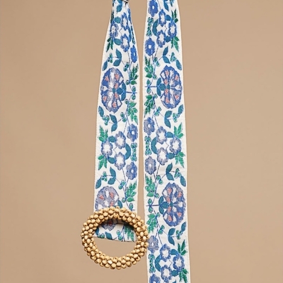 POL Blue Floral Belt - Picture 4 of 4
